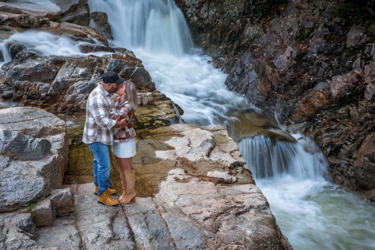 Rocky Gorge NH Engagement Session – Brandi & Jason
