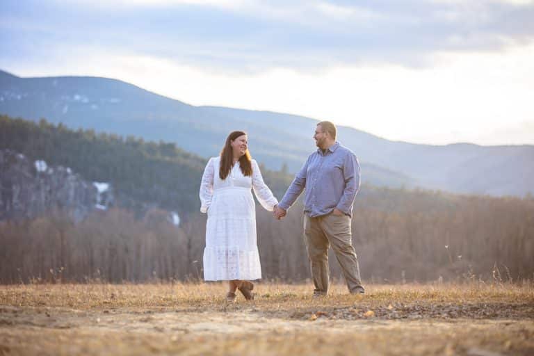 Jackson NH Winter Engagement Photos – Kristina & Jason